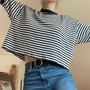 Thrifted striped tee